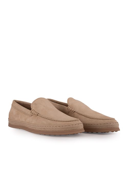 Mocassino Slip-on in pelle beige TOD'S | XXM0TV0AJ30 RE0C606